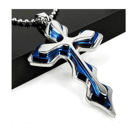 women's stainless steel crucifix pendant